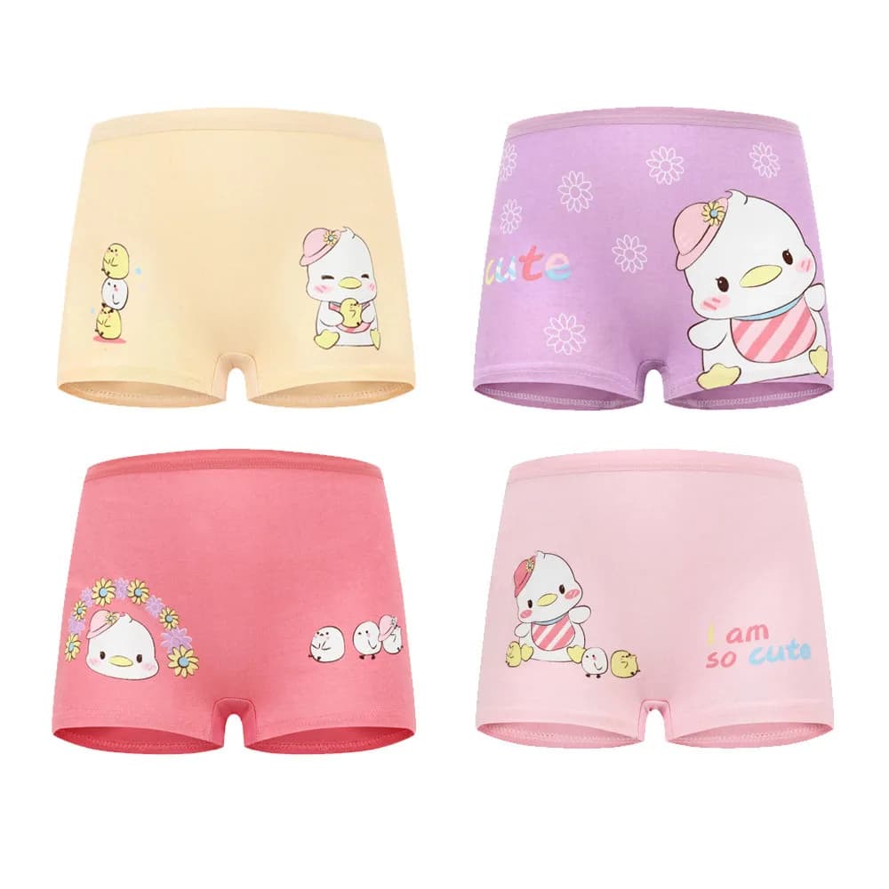 1/4/8/12 pièces enfants filles culottes ensembles coton joli mignon dessin animé licorne imprimer en