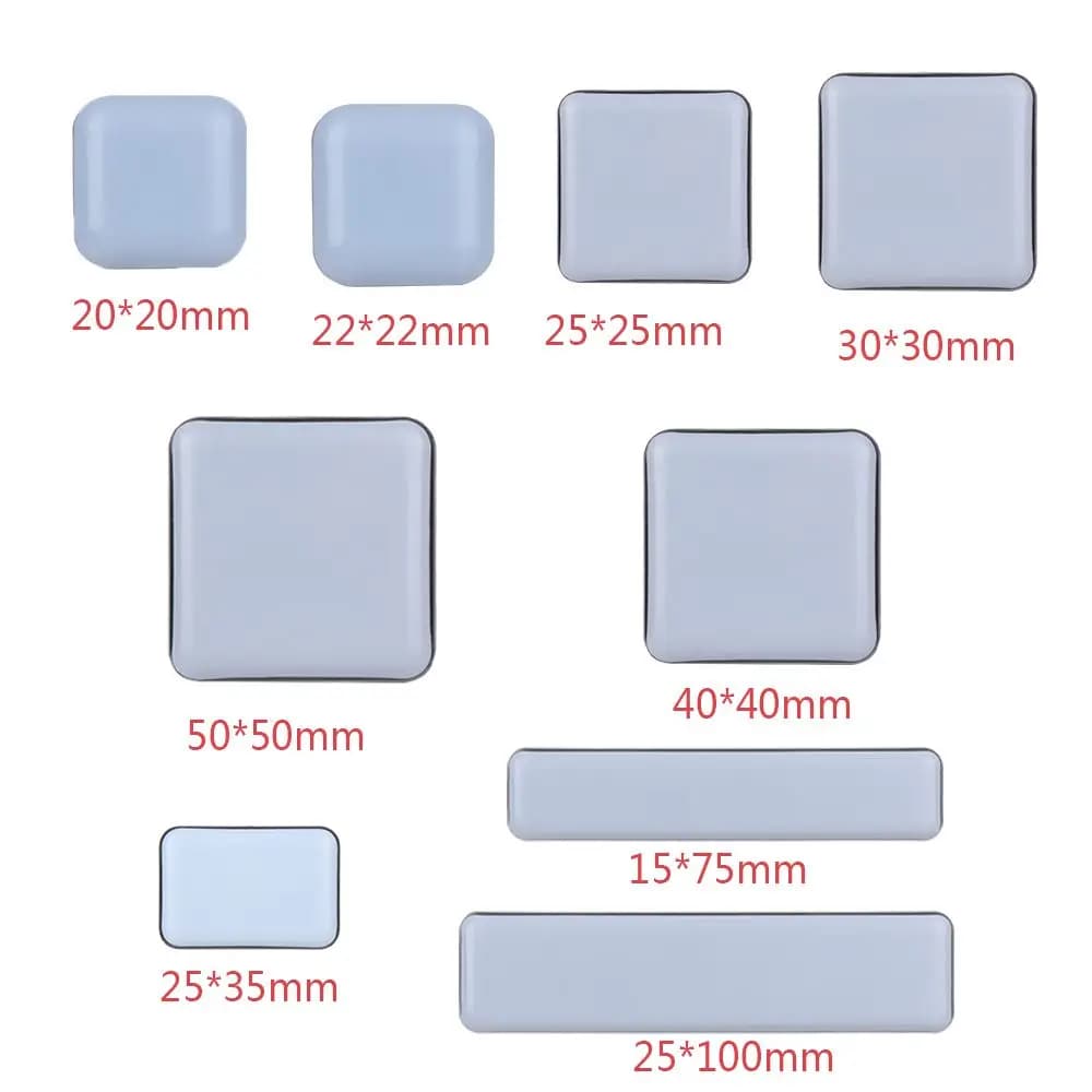 Tapis de sol Anti-abrasion mobile, 4 pièces, facile à déplacer, curseur de Table pour meubles lourds