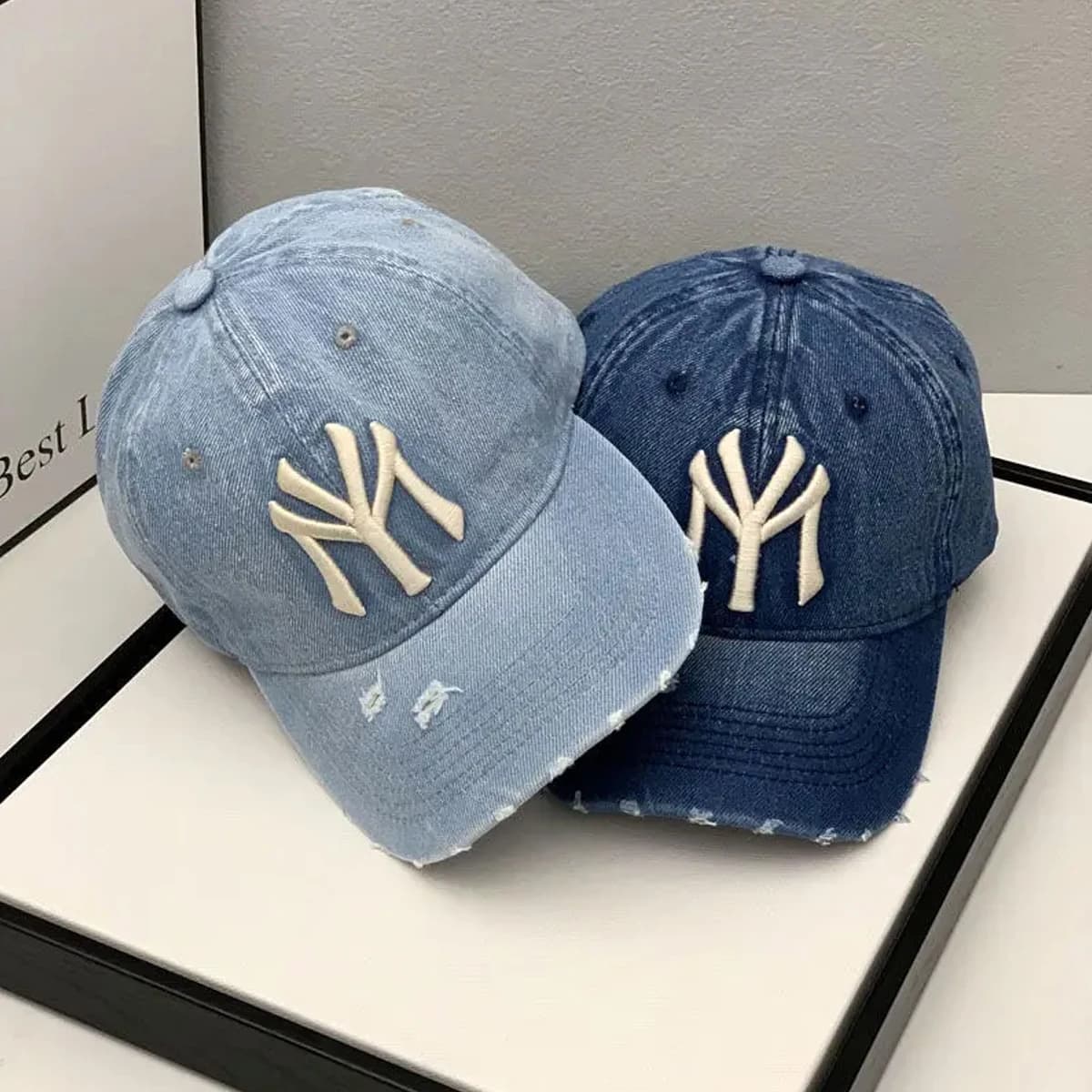 Casquettes de Baseball de Cowboy délavées avec lettres brodées unisexes, chapeaux décontractés régla