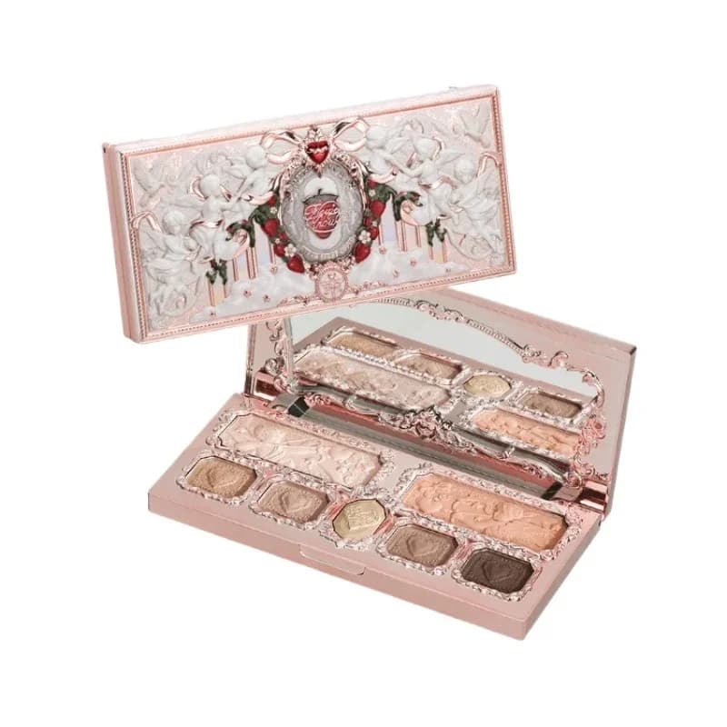 Palette de teint, fard à paupières, illuminateur et bronzer pour le visage Flower Knows Strawberry C