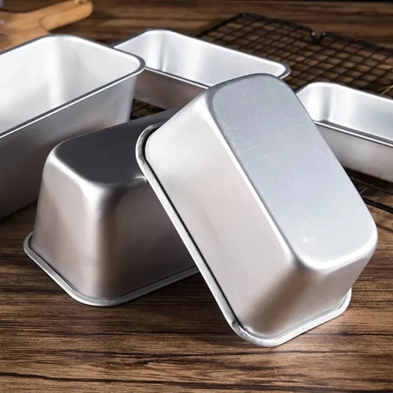 Moule à pain rectangulaire en aluminium, 5 tailles, plateau en étain pour pain, boîte à fromage anti