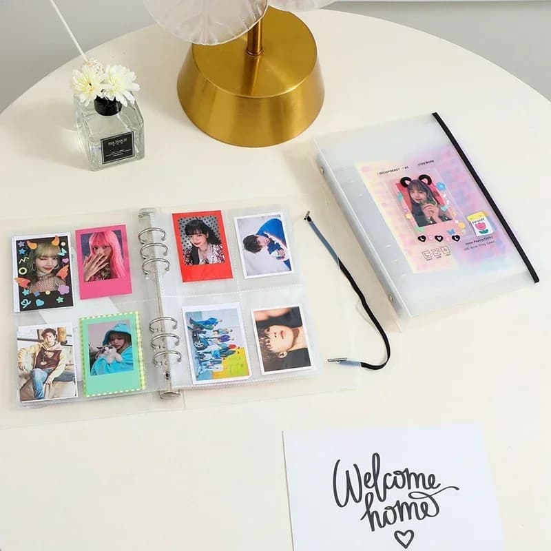Porte-cartes photo Kpop A5, porte-cartes photo, album de testeur, livre 3 amaran, cœur, école, palis