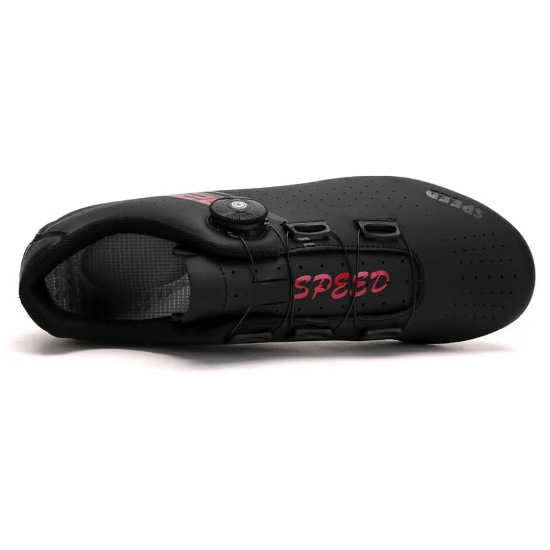 Chaussures de cyclisme professionnelles semelle extérieure en caoutchouc bouton boucle chaussures vt