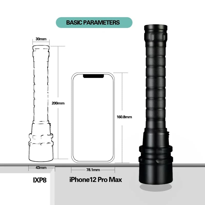 Puissante lampe de poche de plongée LED Super 8000LM 3/5LED torche sous-marine professionnelle IP8 l
