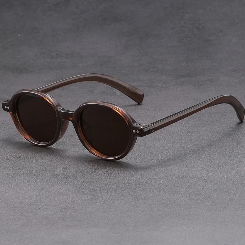 Lunettes ovales à monture en plastique pour hommes/femmes, 5 pièces, style Boho, personnalité, mode,