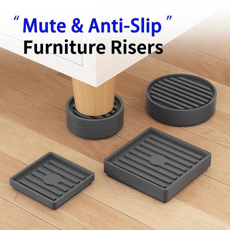 Coussinets antidérapants pour meubles : tailles de 2 pouces, 3 pouces, 4 pouces, carrés/ronds, adapt