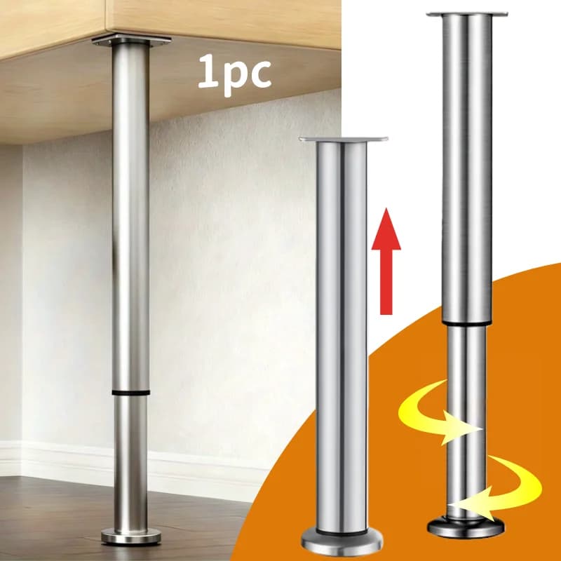 Colonne de support de levage réglable 1 pièce, pieds de meubles extensibles, canapé, armoire et pied