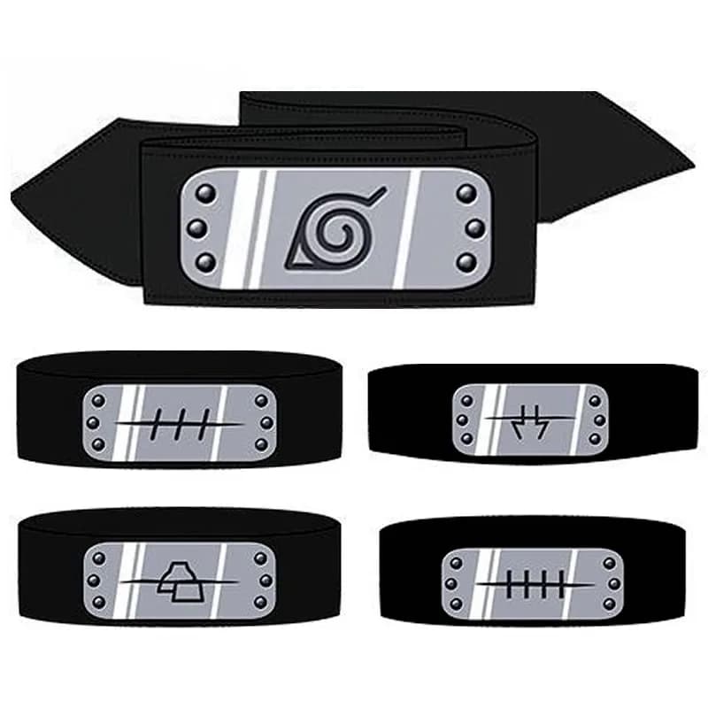 Bandeaux de dessin animé Uzumaki Akatsuki, accessoires de Cosplay, ceinture de tête, protection du f