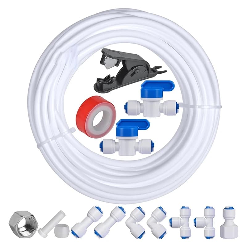 Kit de conduite d'eau de réfrigérateur, filtre de système d'osmose de barrage de machine à glaçons, 