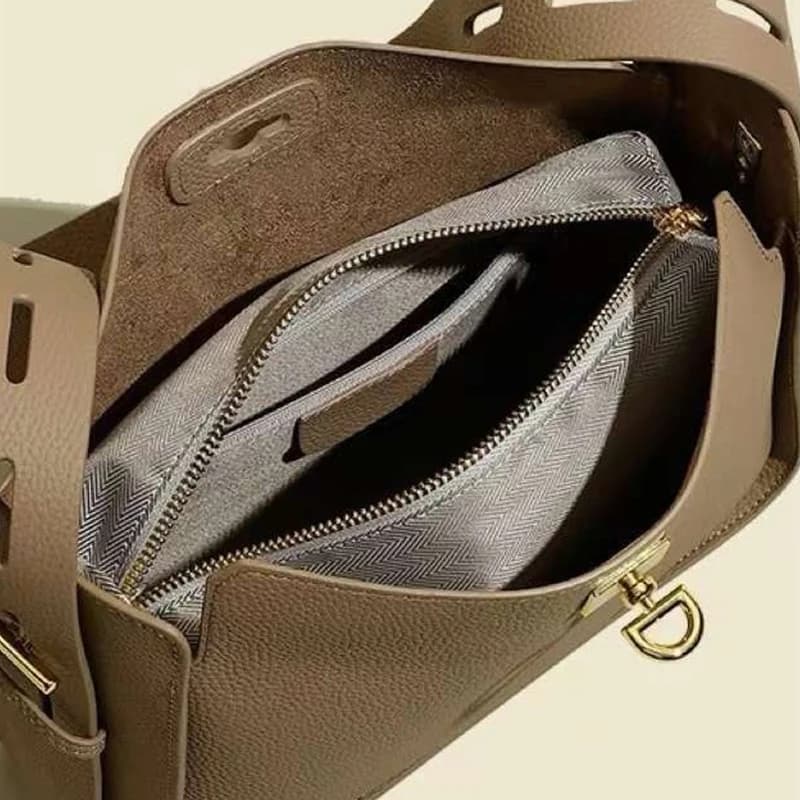 Nouveau Sac à Main de Luxe en Cuir Véritable pour Femme, Sac Bandoulière et Sac Fourre-tout Grande C