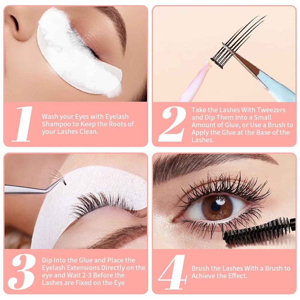 Colle pour extensions de cils, maquillage longue durée, colle pour extensions de cils, imperméable, 