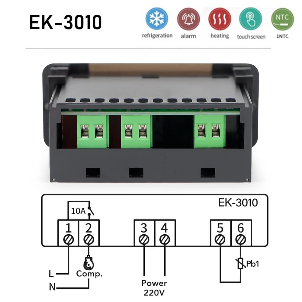 Thermostat numérique pour incubateur, régulateur de température, chauffage, refroidissement, réfrigé