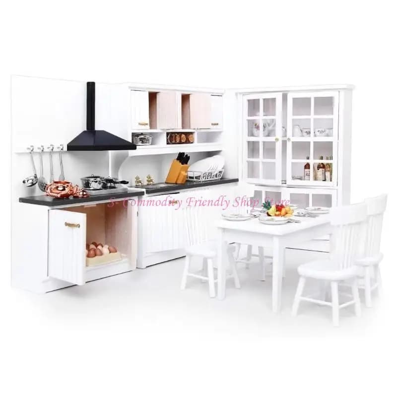 Armoire cuisine Miniature 85AE, modèle d'accessoires maison poupée, ensemble meubles pour jeu rôle