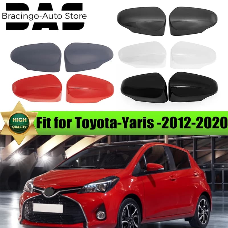 Couvercle de rétroviseur pour Toyota Yaris 2012 2013 2014 2015 2016 2017 2018 2019 2020, coque latér