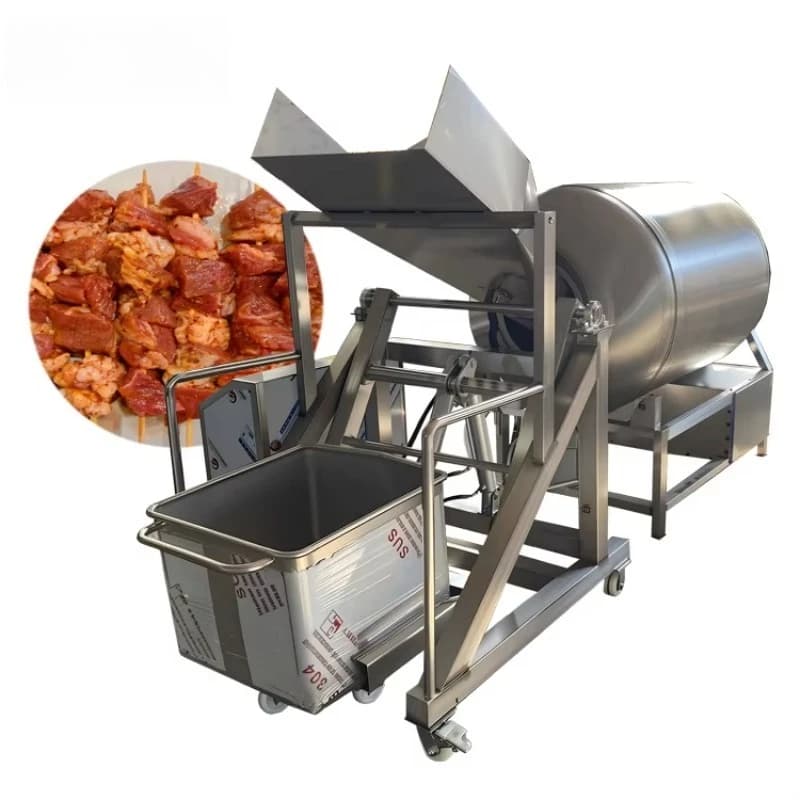 Machine industrielle de marinade de viande sous vide avec refroidissement par eau, conception person