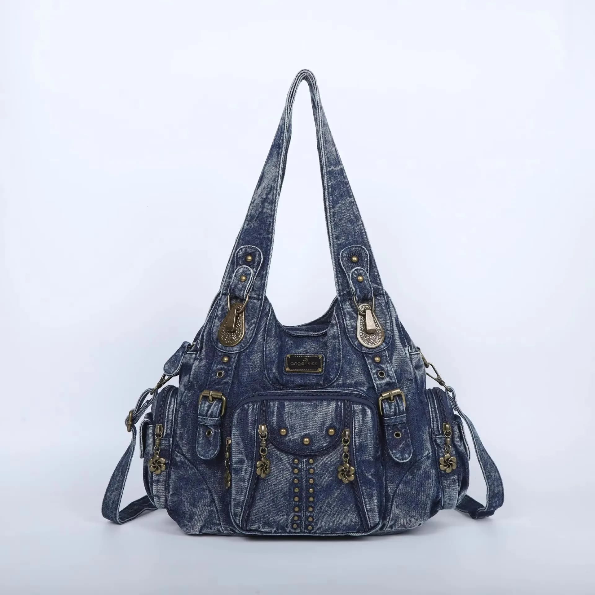 Sacs à main vintage pour femmes, sacs à bandoulière en cuir PU tendance, sacs à main de grande capac