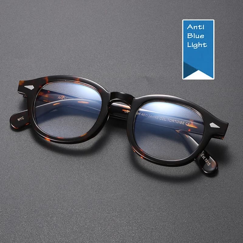 Lunettes Anti-lumière bleue pour hommes et femmes, Johnny Depp Lemtosh, pour ordinateur, verres tran