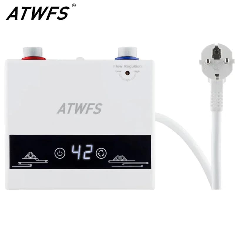 ATWFS chauffe-eau instantané 220V 4600W radiateurs électriques portables pour salle de bain douche d