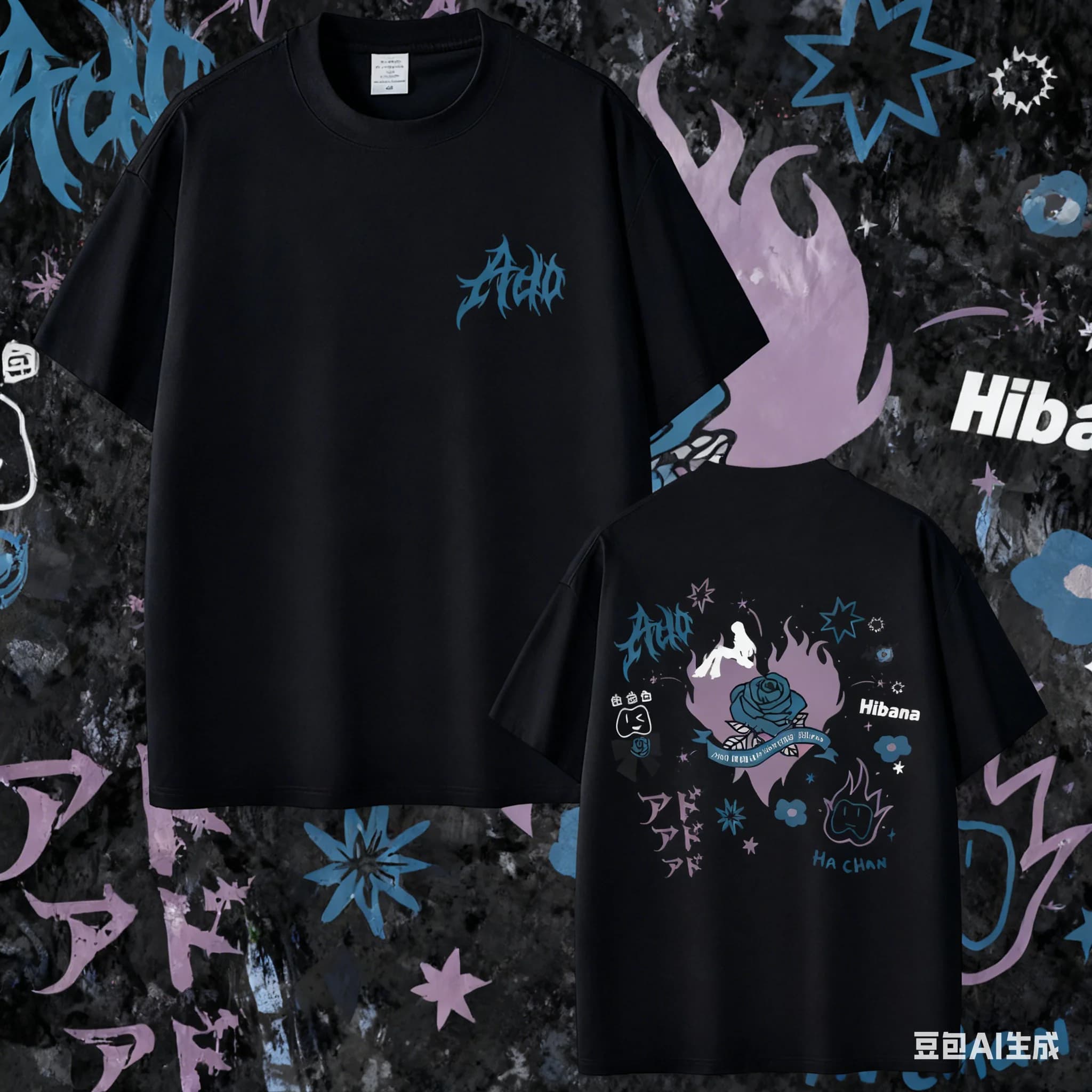 2025 été Ado World Tour Hibana T-shirt hommes femmes vêtements mode Style japonais respirant coton V
