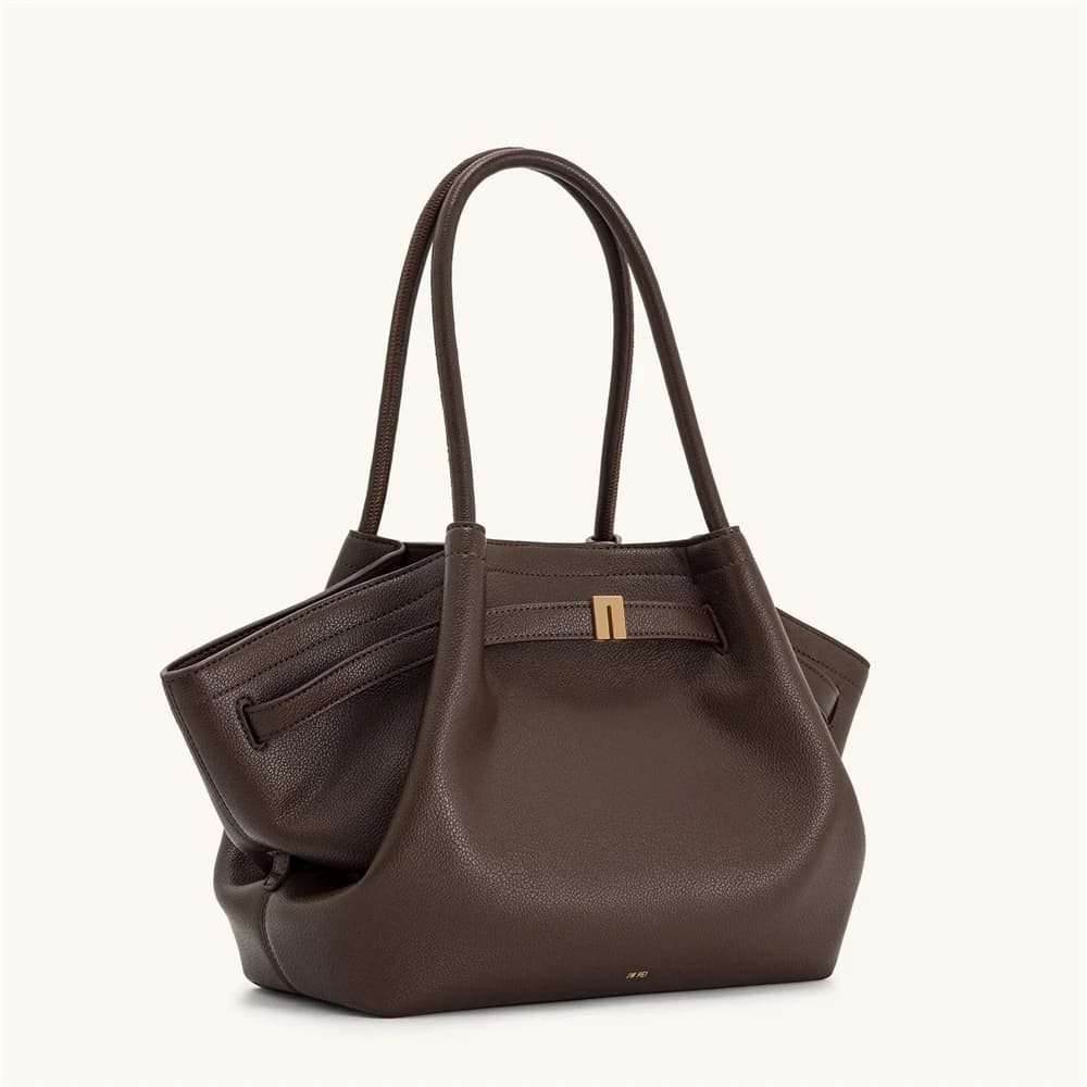 Sac à bandoulière en toile marron pour femme JW PEI, sac fourre-tout en cuir végétalien de haute qua