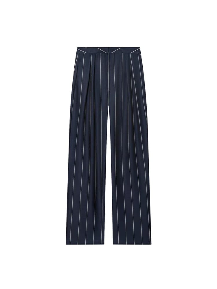 TFMLN Ensemble deux pièces élégant pour femme, pantalon à rayures imprimées, style décontracté et ch