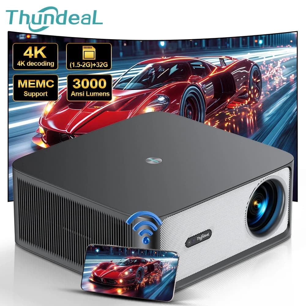 ThundeaL TD98Pro 1080P projecteur Full HD 4K Android WiFi Projetor mise au point automatique TD98 Pr