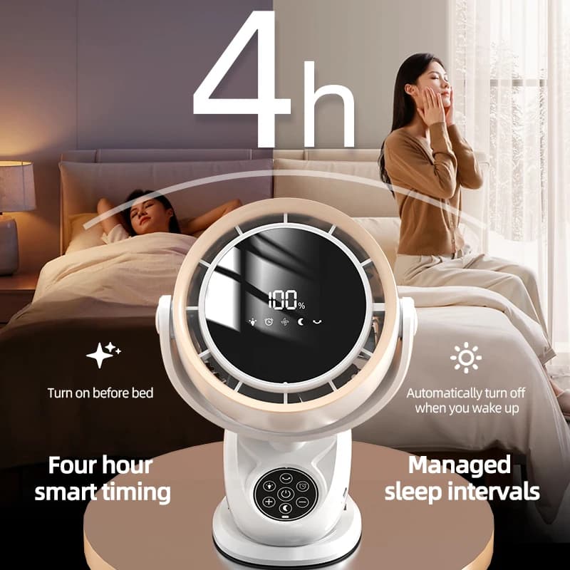 Ventilateur à pince à circulation avec télécommande, Mini ventilateur de bureau, grande capacité 400