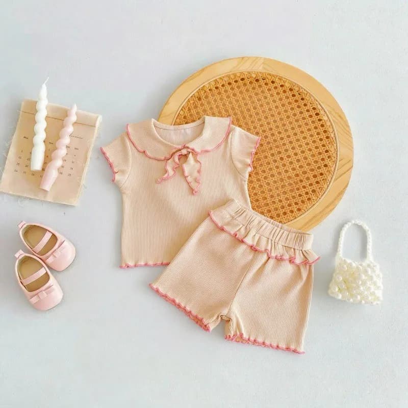 Ensemble de vêtements pour bébé fille TZ2812, confortable et tendance, deux pièces avec t-shirt et p