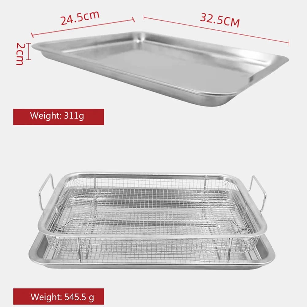 Mir à frites en acier inoxydable résistant à la chaleur, paniers carrés pour frites, collations occi