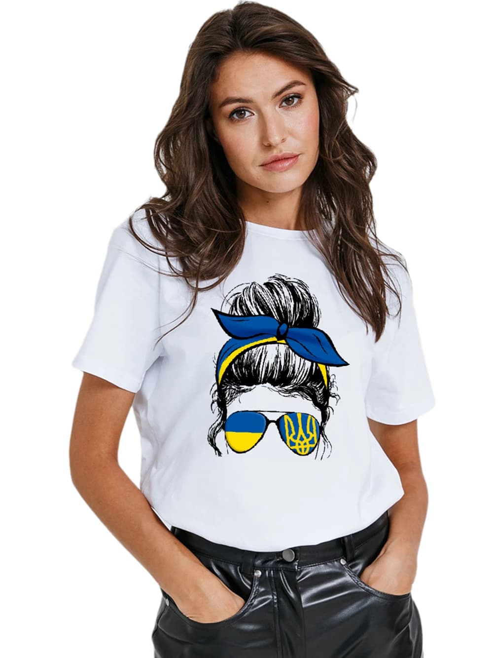 T-Shirt à manches tombantes pour filles, en coton, décontracté, avec motif imprimé, mode mon pays