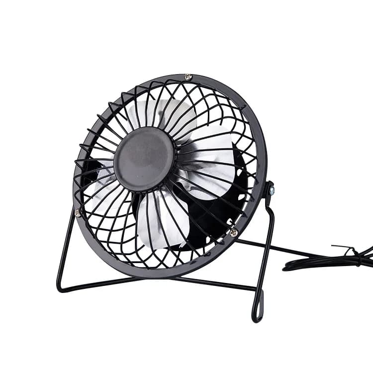 4 pouces USB fort vent silencieux MINI ventilateur bureau 360 degrés rotatif été refroidissement ven