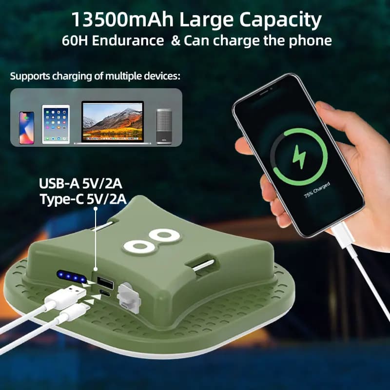 Tuya Andrea Music-Lanterne LED intelligente aste, 80W, 13500mAh, contrôle Bluetooth, éclairage de te