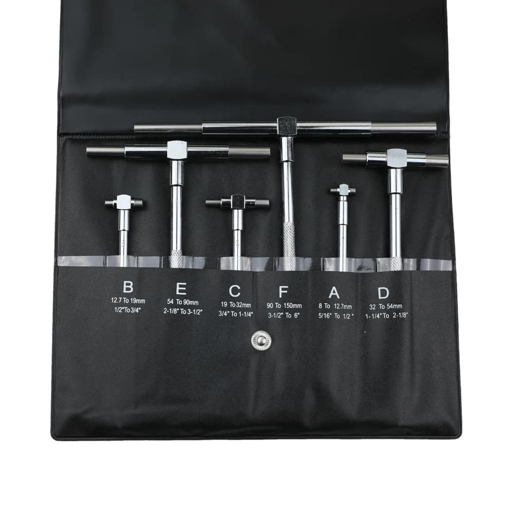 Jeu de jauges télescopiques 8-150mm (5/16 "-6"), 6 jauges internes, 4 jauges de trous pour mesures i