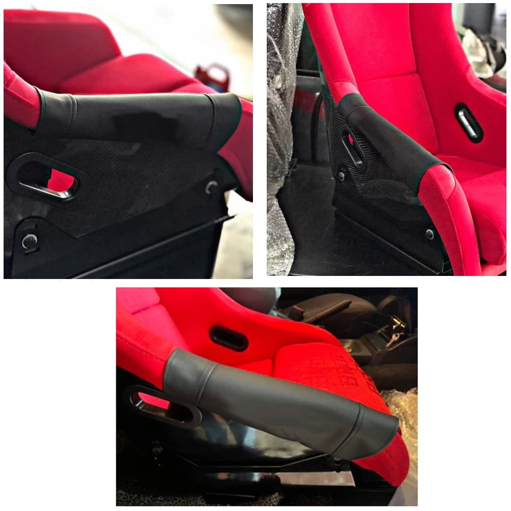 Protection latérale pour siège baquet JDM Racing en cuir véritable