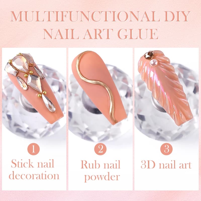 BORN PRETTY ongles strass colle 30ML Gel ongles colle 3D façonnage sculpture fleur bricolage décorat
