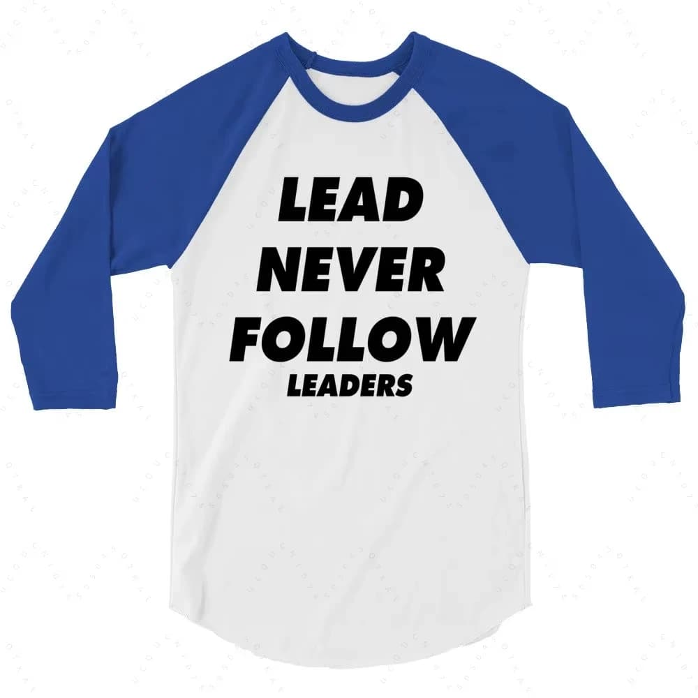 Nouveau T-shirt décontracté unisexe imprimé en 3D « Lead Never Follow Leaders » 2026, style Harajuku