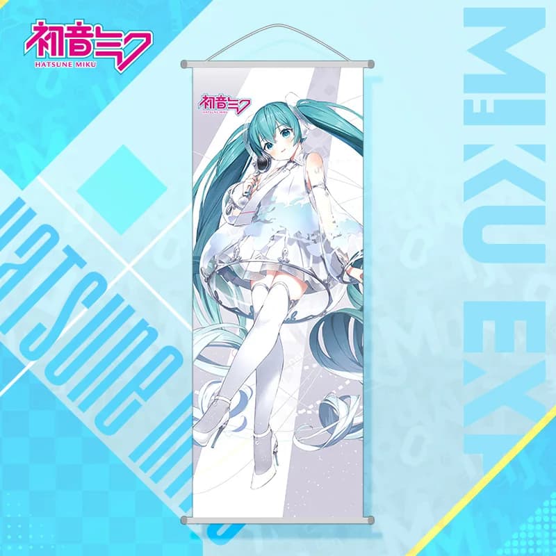 Hatsune Miku – décoration murale de chambre, dessin animé Hatsune Miku, peinture suspendue, Long déf