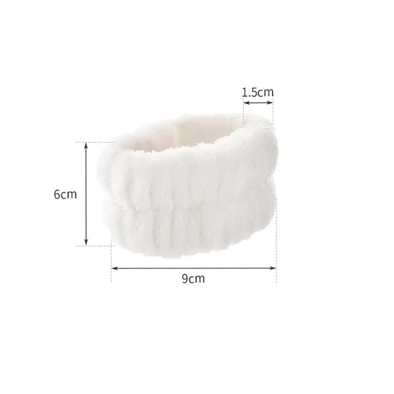 Bracelets de lavage de poignet absorbants, serviette en microfibre douce pour laver le visage, lavag