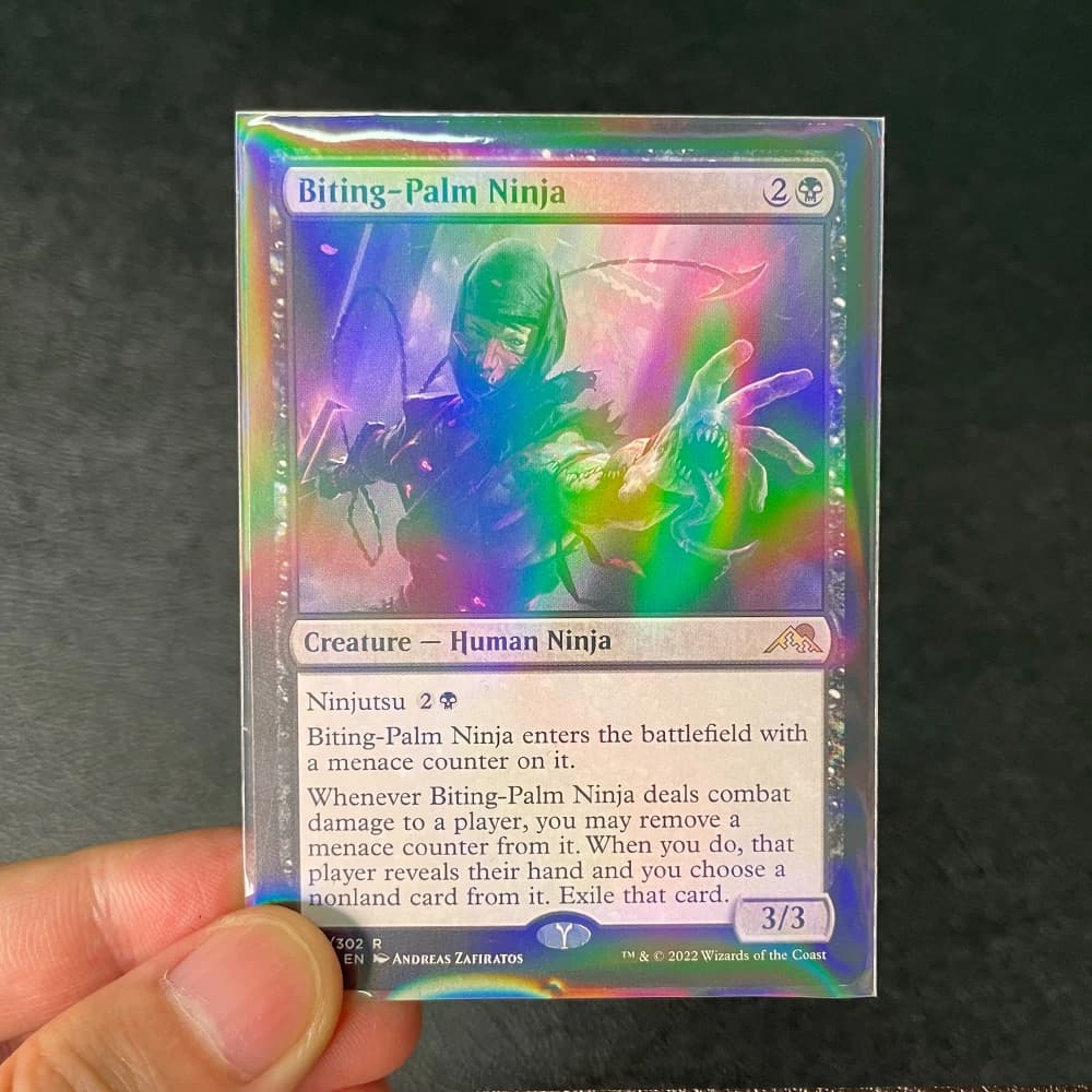 100 pcs/Lot feuille en forme de coeur Laser chargement par le haut TCG manchons de cartes YGO jeu de
