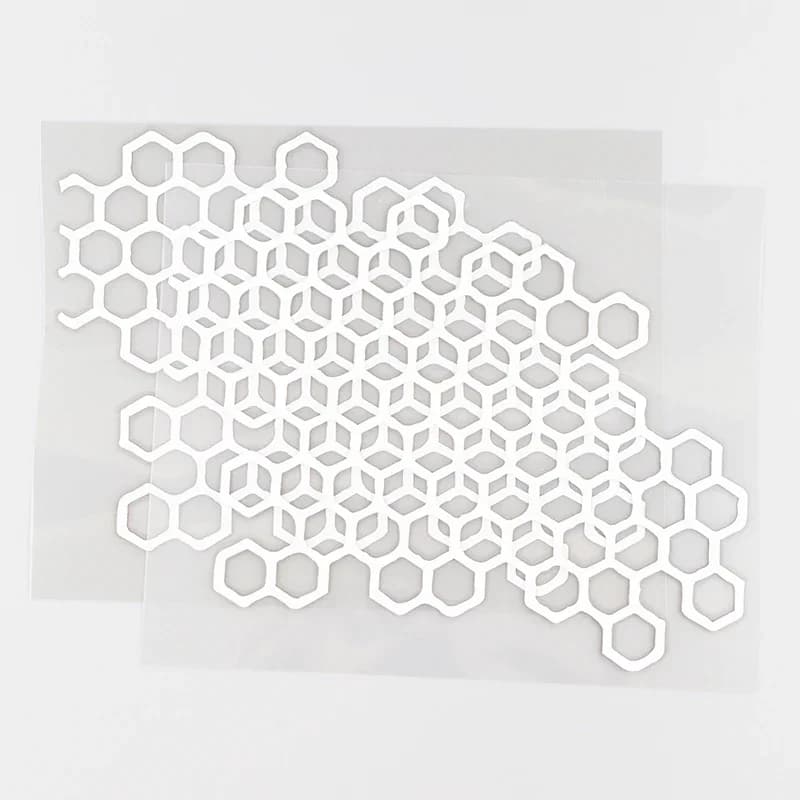 Autocollant de moto personnalisé en nid d'abeille, décoration de carrosserie pour rénovation de voit
