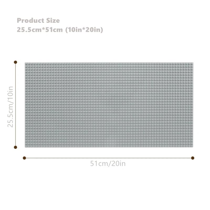 Panneau mural de blocs de construction 32x64 points, plaque de base en brique créative DIY Compatibl