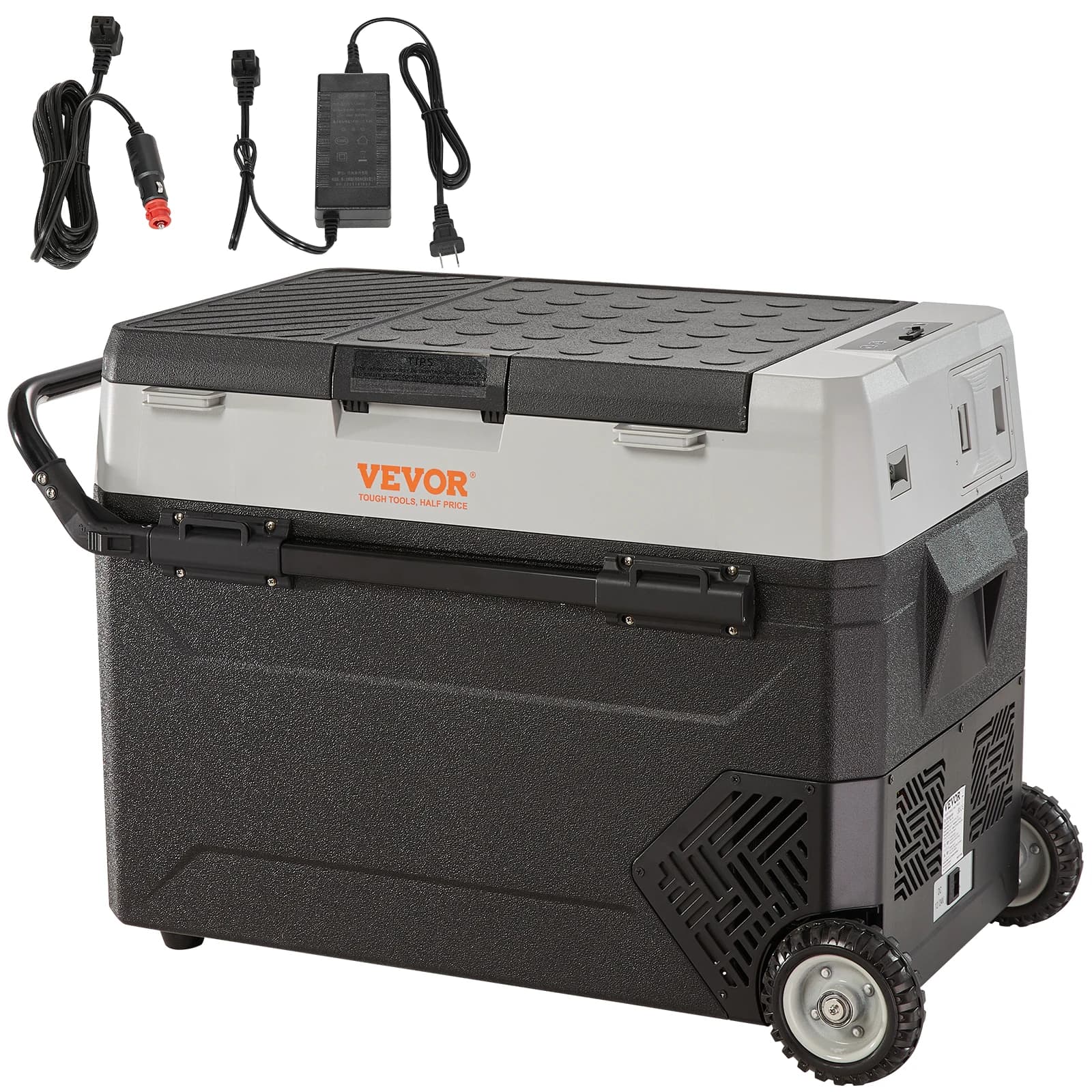 SucceBuy 35L/45L/55L réfrigérateur de voiture à poignée pliable Portable avec congélateur de compres