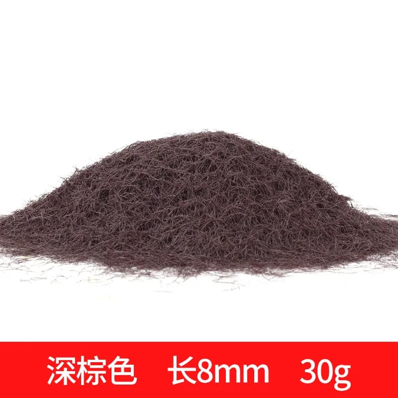 Poudre d'herbe statique 3-8mm, matériaux de flocage de pelouse, bricolage, Train ferroviaire, paysag