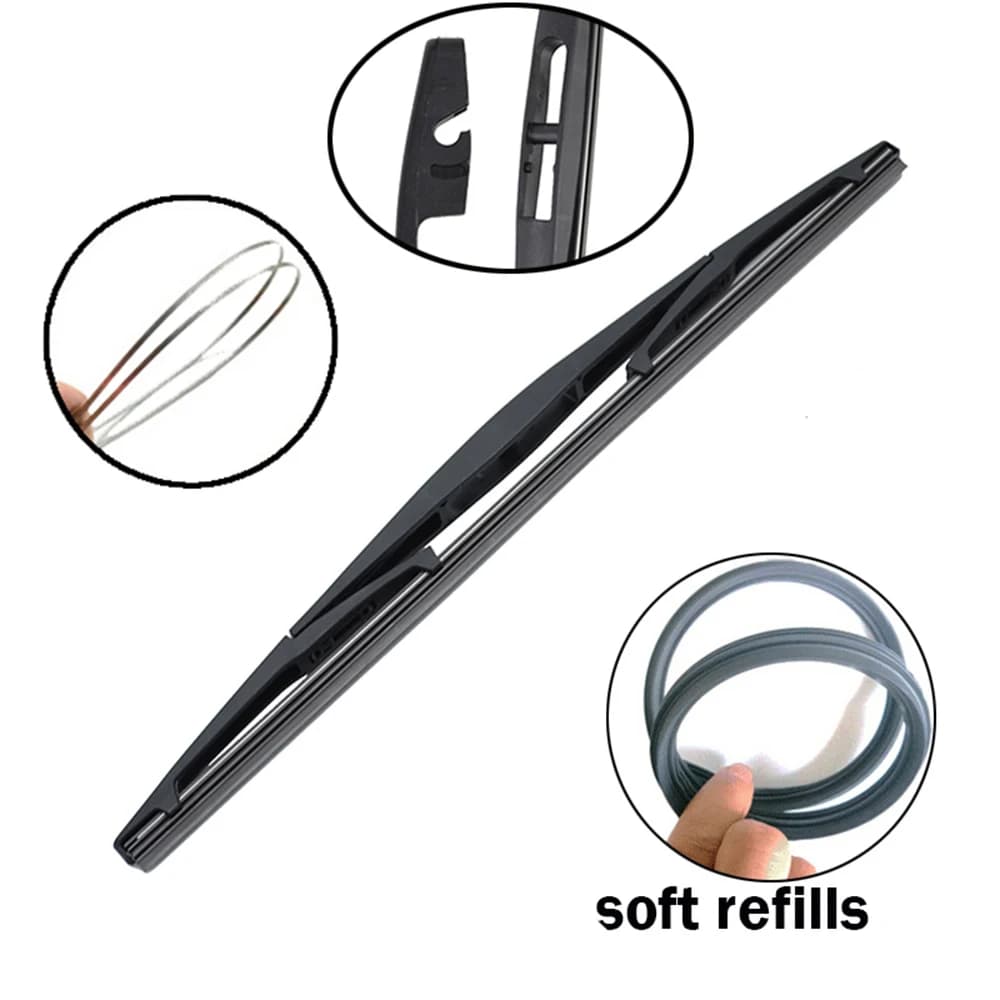 Erick's – jeu de balais d'essuie-glace avant et arrière, pour Toyota Auris MK1 2006 – 2012, pare-bri