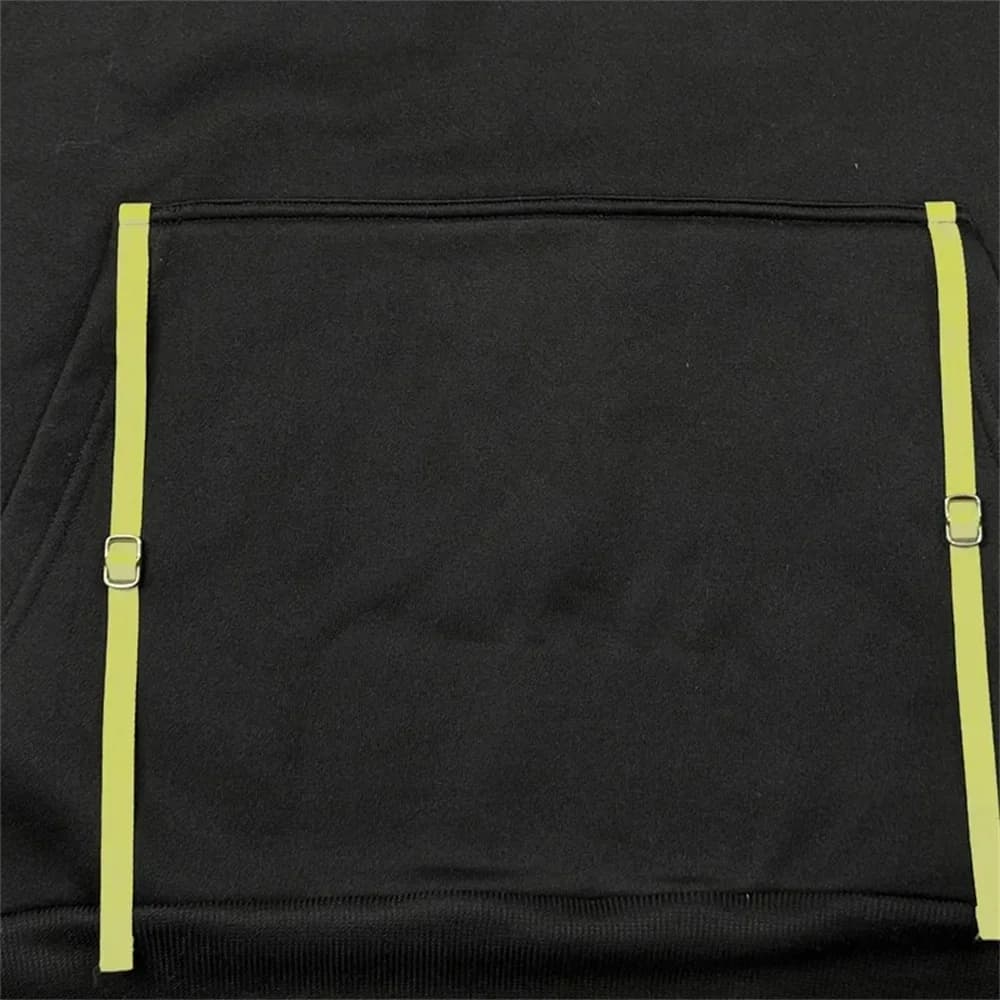 Sweat à capuche chaud pour hommes, Long, quotidien, extérieur, multi-poches, fermeture éclair, confo