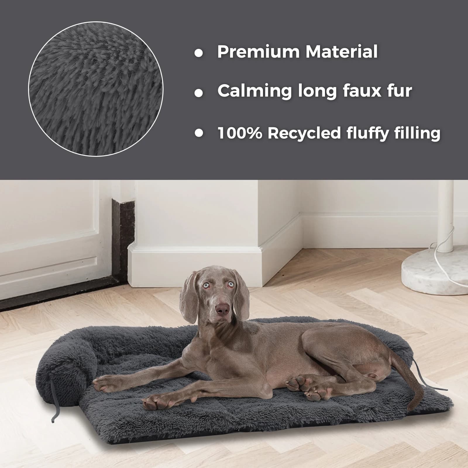 Polymères de lit moelleux portables pour animaux de compagnie, canapé pour chien, couverture chaude 