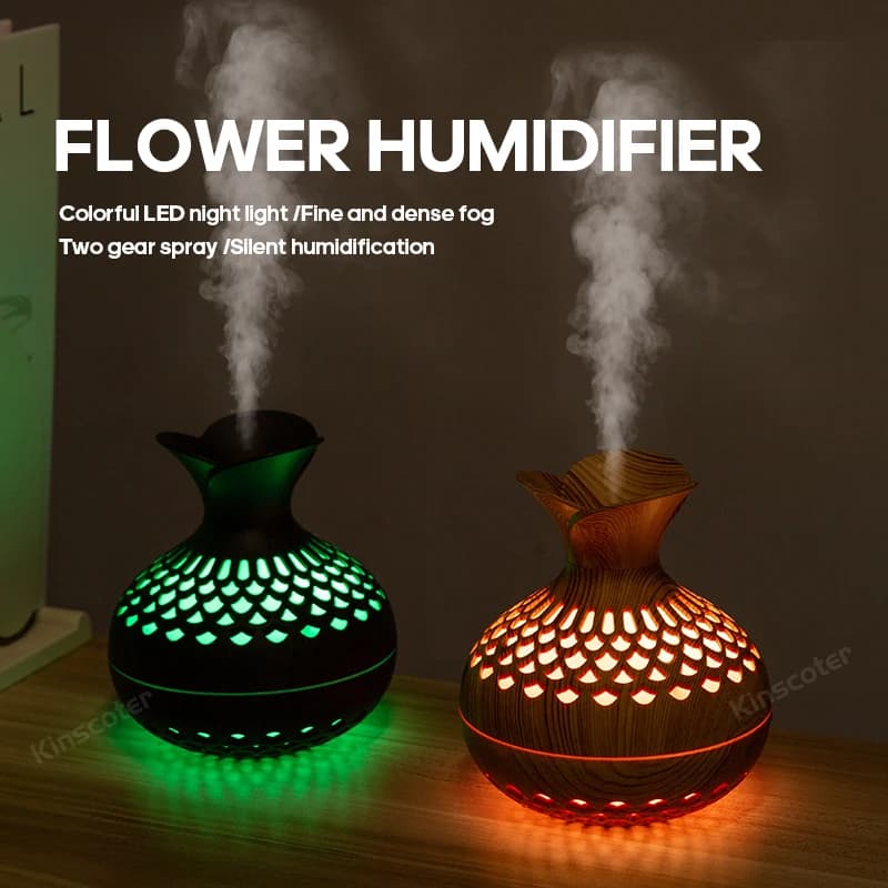 Humidificateur à Grain de bois 300ml, diffuseur d'arôme USB, atomiseur, humidificateur domestique, I