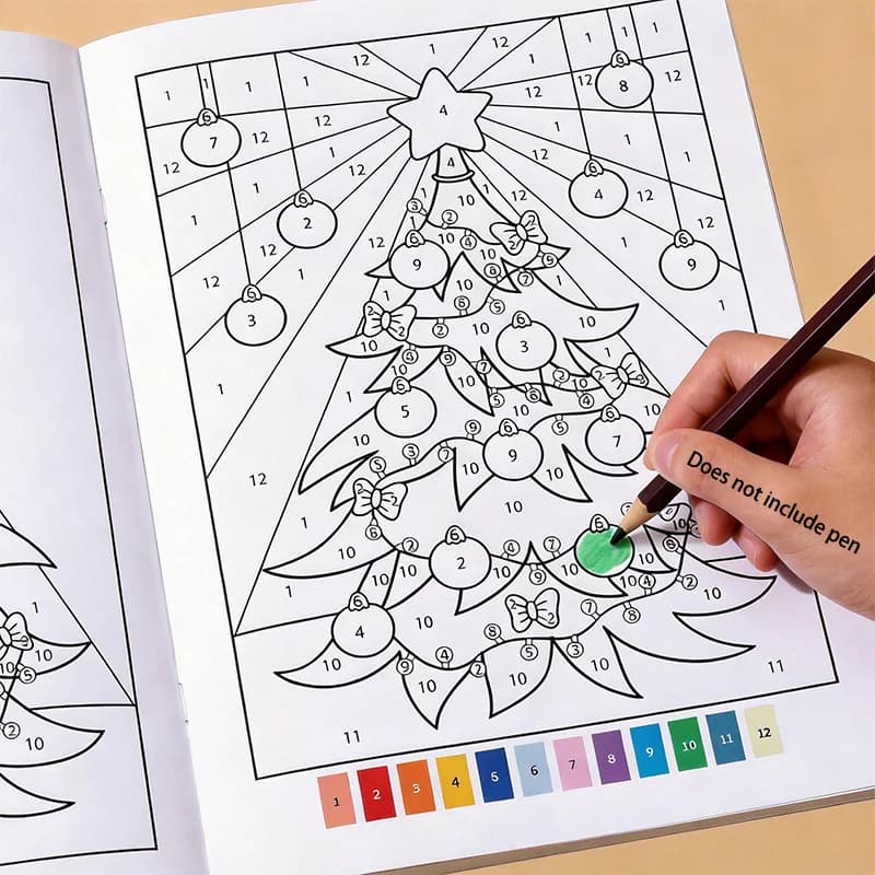 Un livre de coloriage numérique, mandala anti-stress, brochure de croquis de fleurs/animaux/légumes/