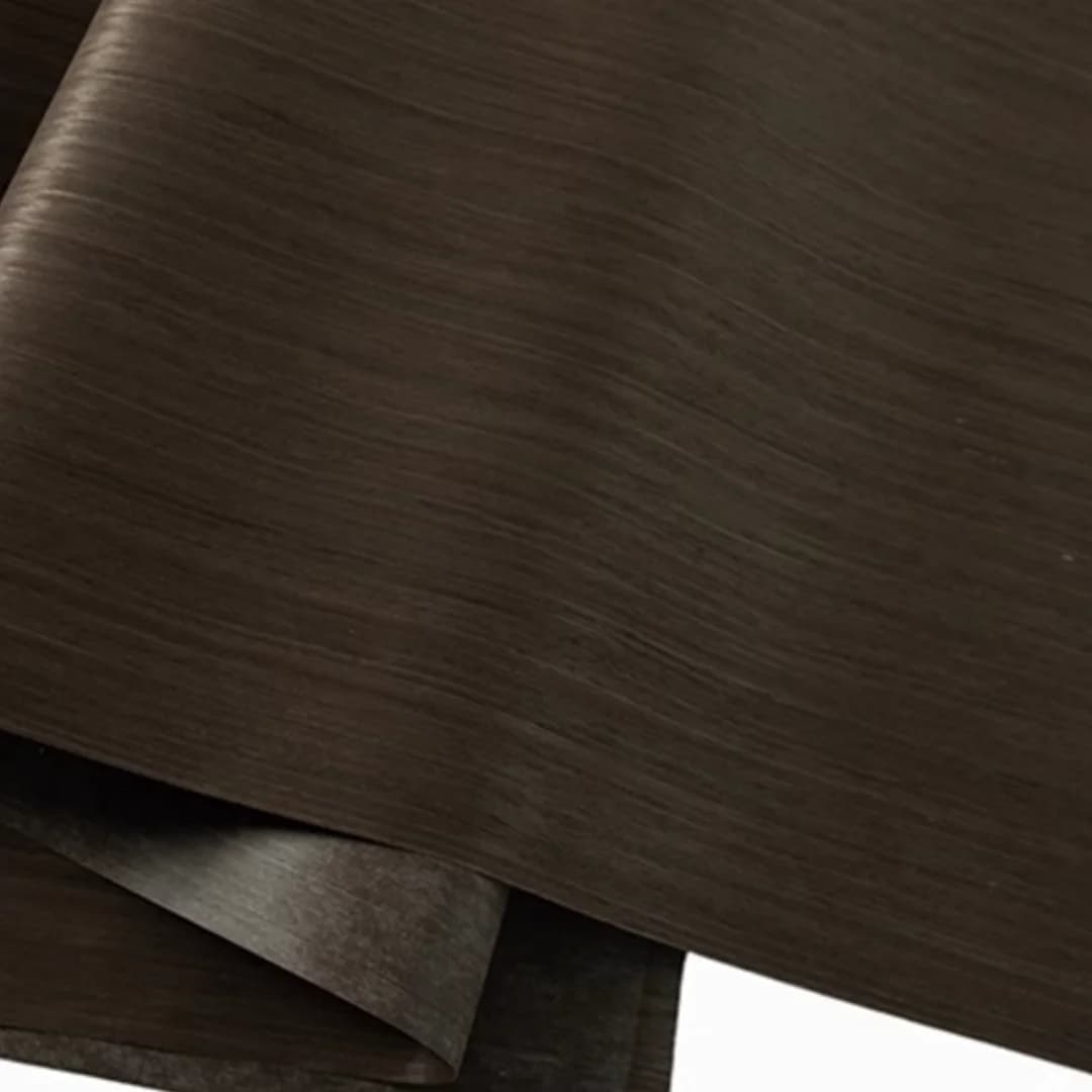 Feuille de placage de bois de module marron foncé, idéal pour la décoration de meubles de maison pol