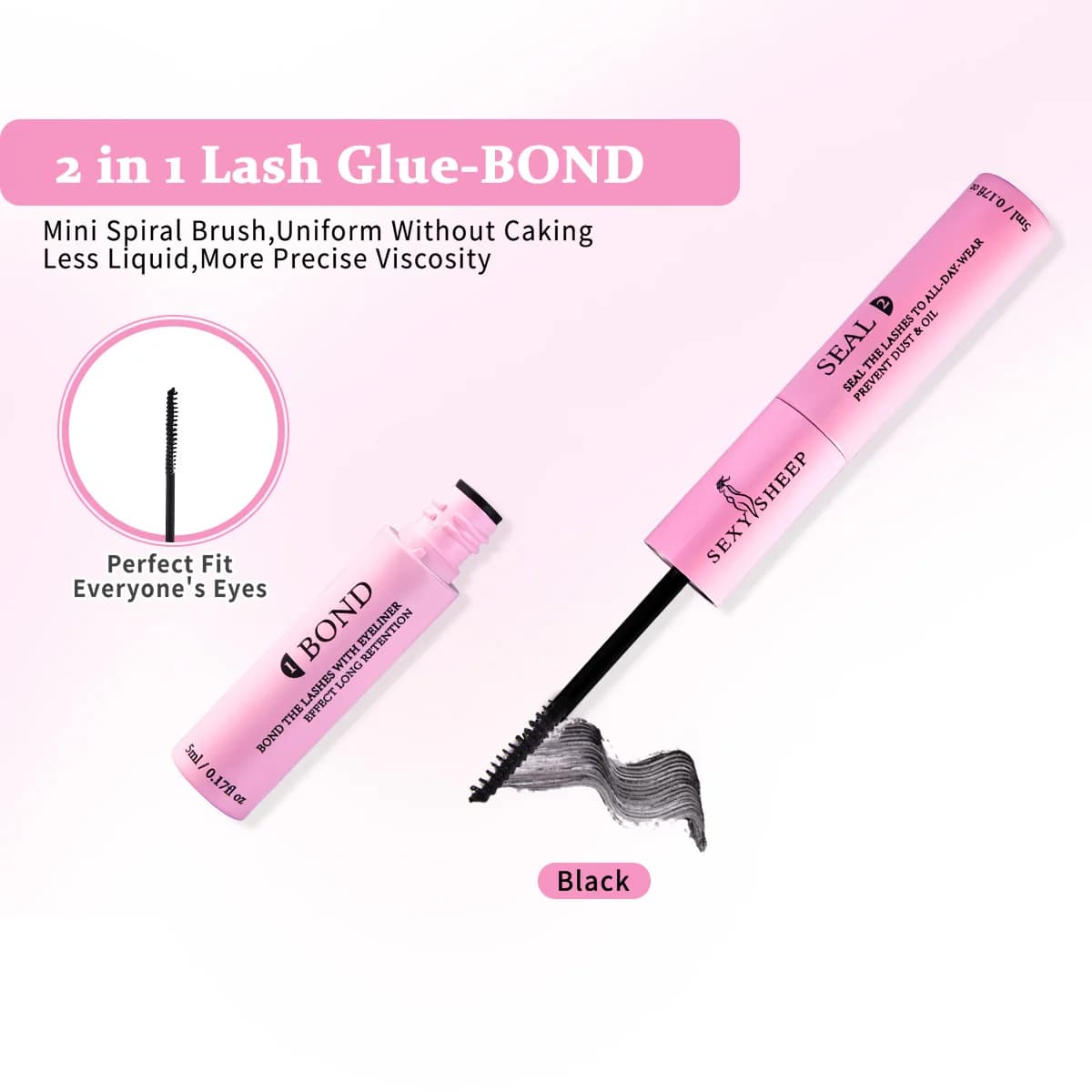 Kit d'extension de cils à faire soi-même, 200 pièces, grappe de cils individuelle, boucles D, mélang